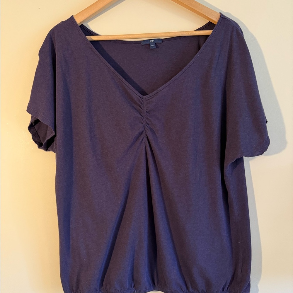 GAP Women's Deep Purple Short Sleeve T-shirt, size large